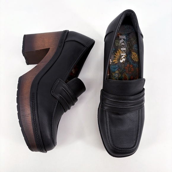KORKS | Penny Chunky Platform Loafer Pumps in Black | Sz 8 - Picture 14 of 15